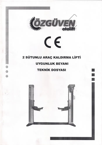 �z G�ven oto lift CE sertifikas�